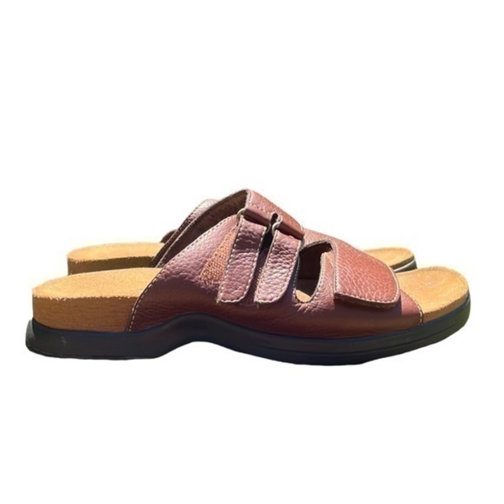 Eastland slip on sandals brown womens size 7